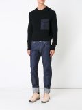 denim style regular trousers