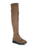 flat platform knee-length boots