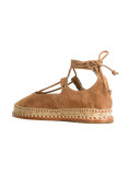 ankle wrap-tie espadrilles
