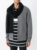 logo embroidered scarf