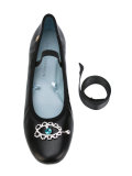 #findmeinwonderland lace-up ballerinas