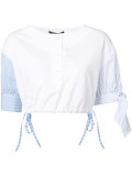 Henley cropped shirt 