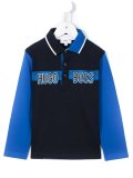 logo print polo shirt