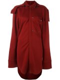 pocket detail oversized coat