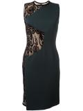lace insert shift dress