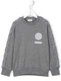 cable knit accent sweatshirt