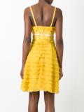 ruffled detailing flared dress