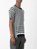 striped knit T-shirt