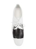 painted three-hole plain shoes