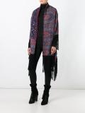 fringed embellished poncho