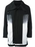 thick lapels zipped jacket
