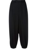 elasticated cuffs cropped trousers