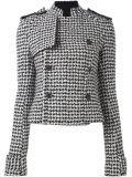 pied de poule pattern jacket