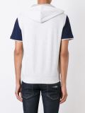 sleeveless zipped hoodie