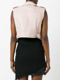 sleeveless biker jacket
