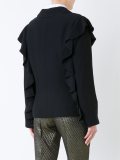 ruffle detail blazer