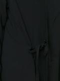 string detail oversized coat