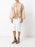 tassel fringed poncho