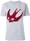 swallow appliqué T-shirt