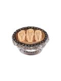 embossed monkeys ring