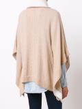 collar detail poncho