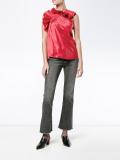 ruffle one-shoulder top