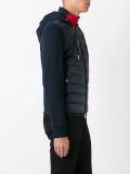 contrast neck and sleeve jacket