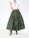 floral embroidered skirt