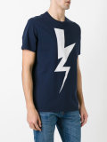 lightning print T-shirt