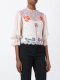 Aura lace sleeved blouse