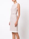 fitted tweed dress