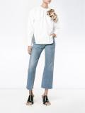 rose applique blouse