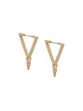 circuit diamond hoop earrings