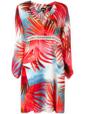 palm print shirt dress