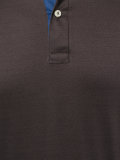 contrasting collar polo shirt