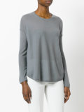super fine elbow patch jumper