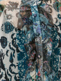 printed sheer shirt