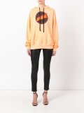logo print hoodie