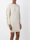 fringe sleeve sweater dress