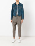 drop-crotch cropped trousers