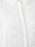 lace embellished sleeveless shirt