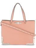 metallic detail tote