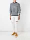 distressed slim fit jeans