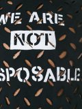 'We are not disposable'套头衫