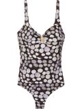 polka dot printed swimsuit