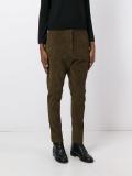 drop crotch slim pants 