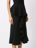 ruffled midi skirt