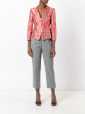 dogtooth patterned blazer