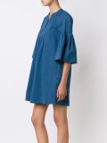 ruffle sleeve shift dress