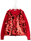 sequinned cardigan